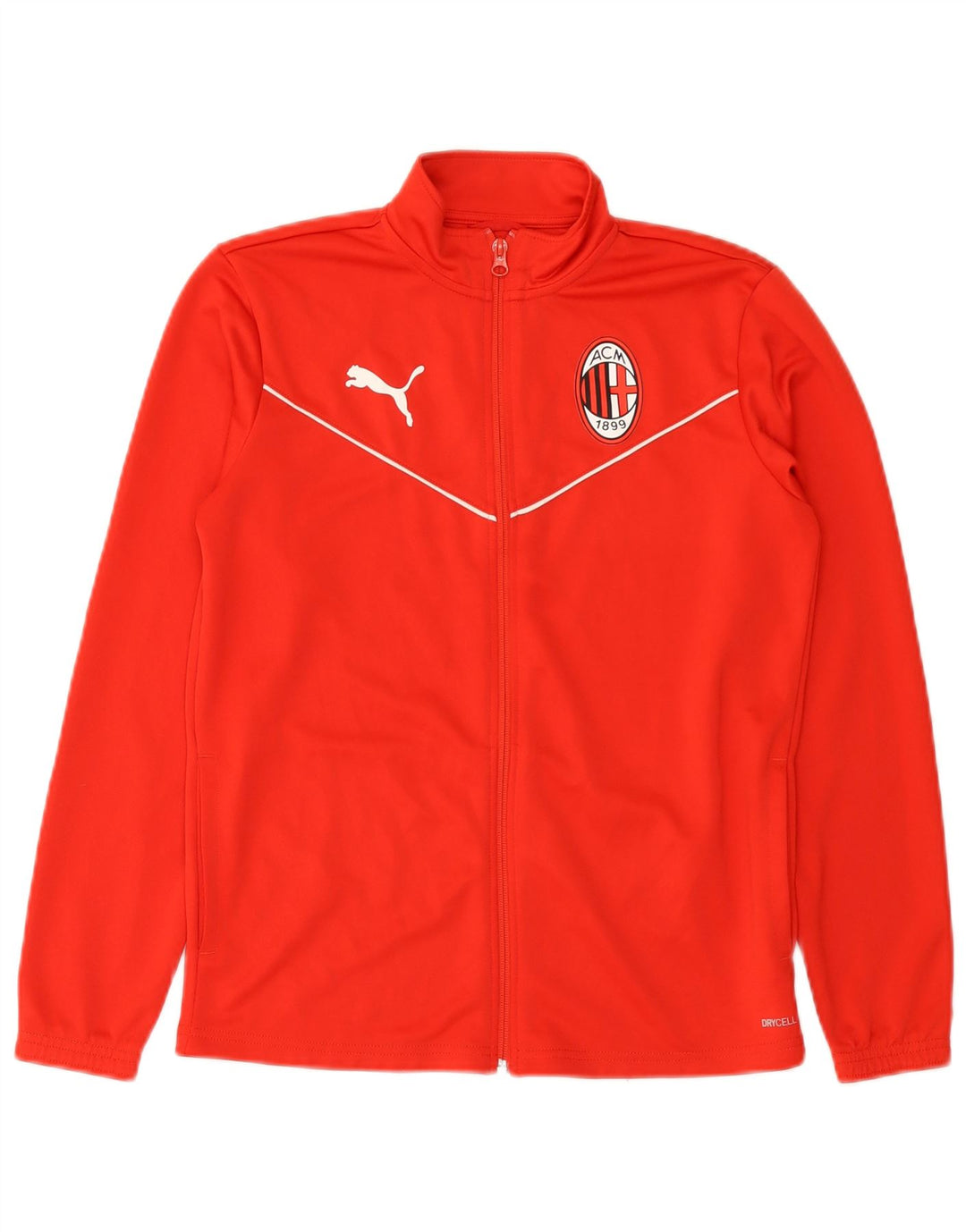 Puma Boys αθλητική φόρμα AC Milan Top Jacket 13-14 Years Red Polyester