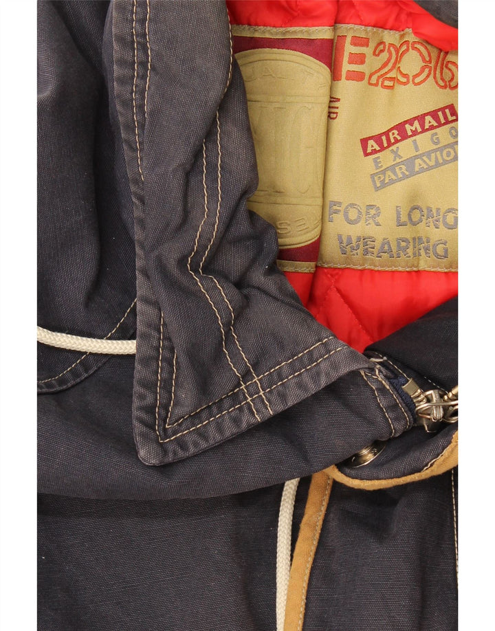 Vintage Ανδρικό Μπουφάν Windbreaker UK 44 2XL Navy Blue