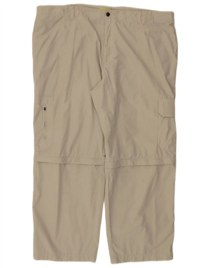 Marks & Spencer Ανδρικό ίσιο παντελόνι Cargo W44 L29 Beige Polyamide