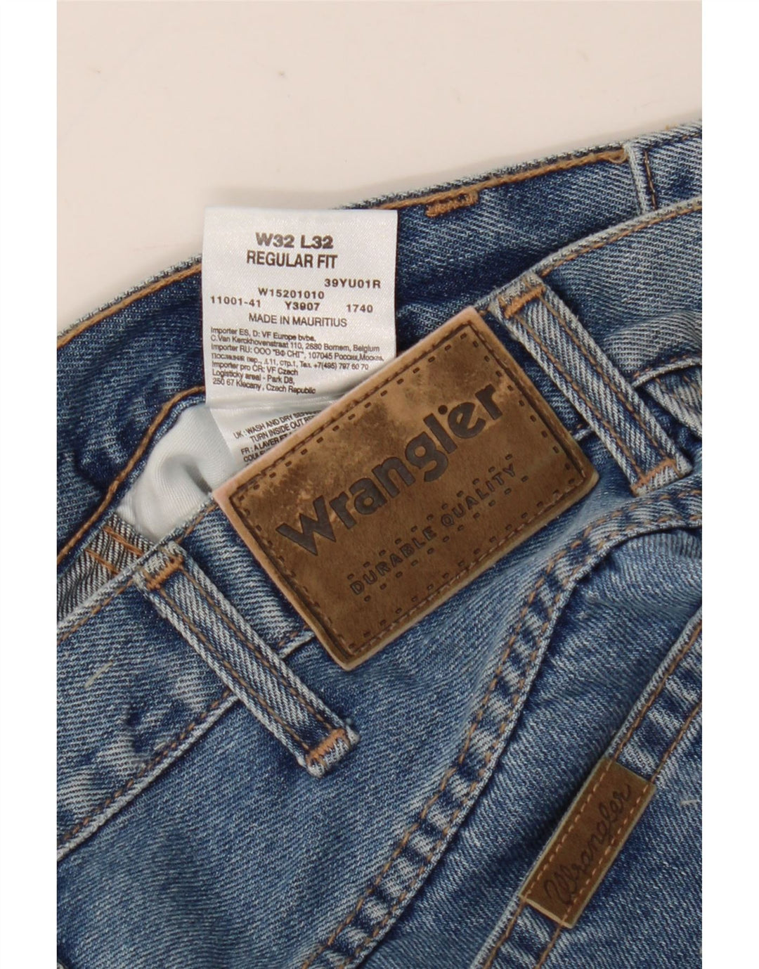 Ανδρικό τζιν ίσιο Wrangler Regular Fit W32 L32 Μπλε βαμβακερό