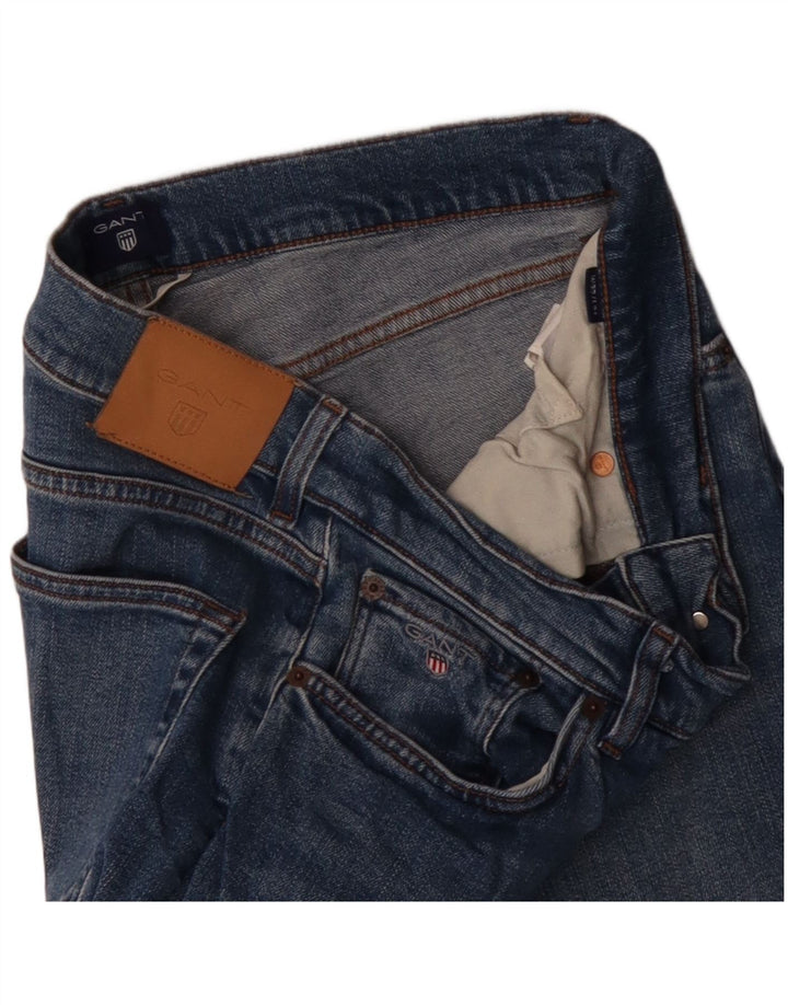 Γυναικείο ίσιο τζιν GANT W32 L29 Μπλε βαμβακερό