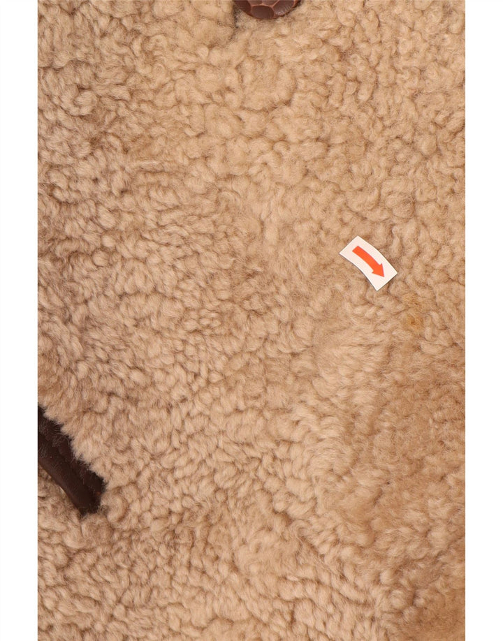 VINTAGE Γυναικείο Πανωφόρι από Faux Fur UK 14 Medium Beige