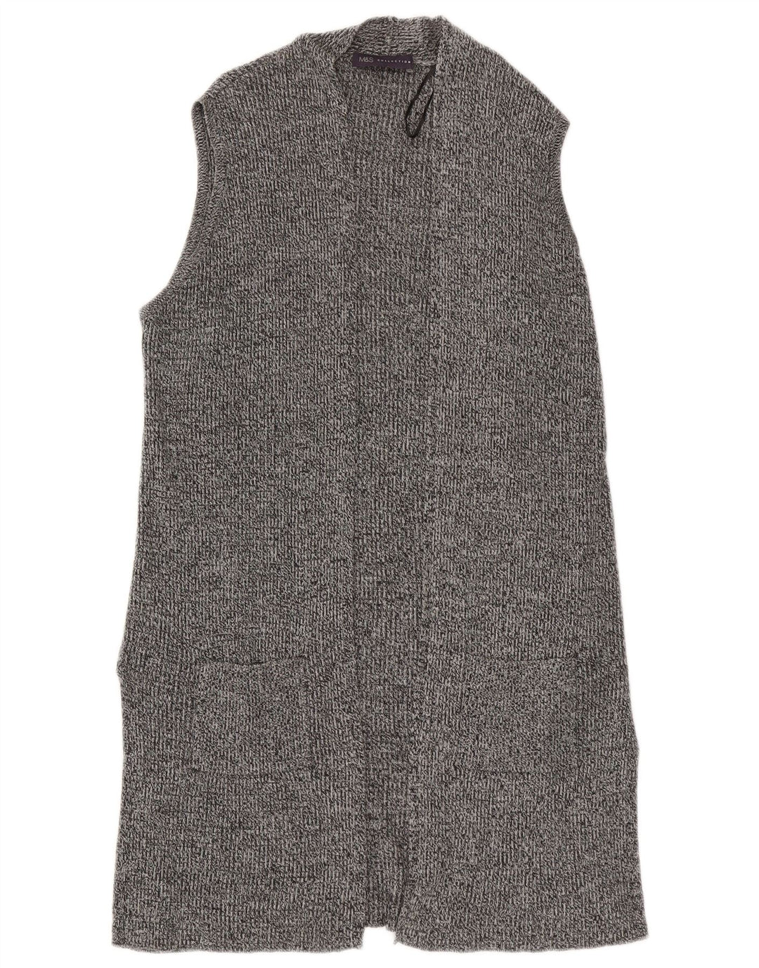 Marks & Spencer Γυναικείο Αμάνικο πουλόβερ UK 14 Medium Grey