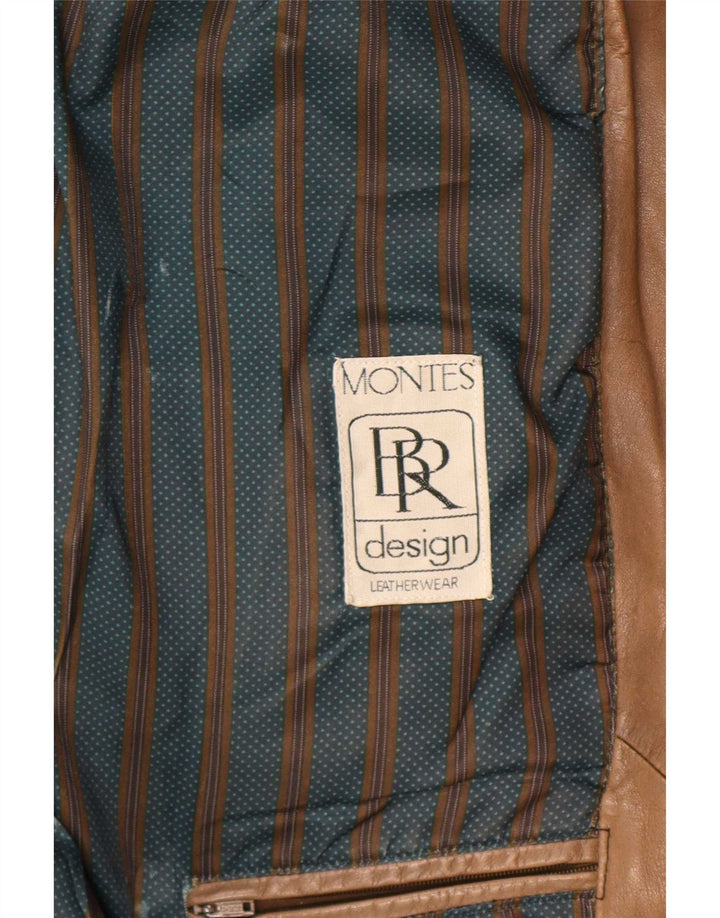 Montes Γυναικείο Δερμάτινο Παλτό UK 18 XL Καφέ