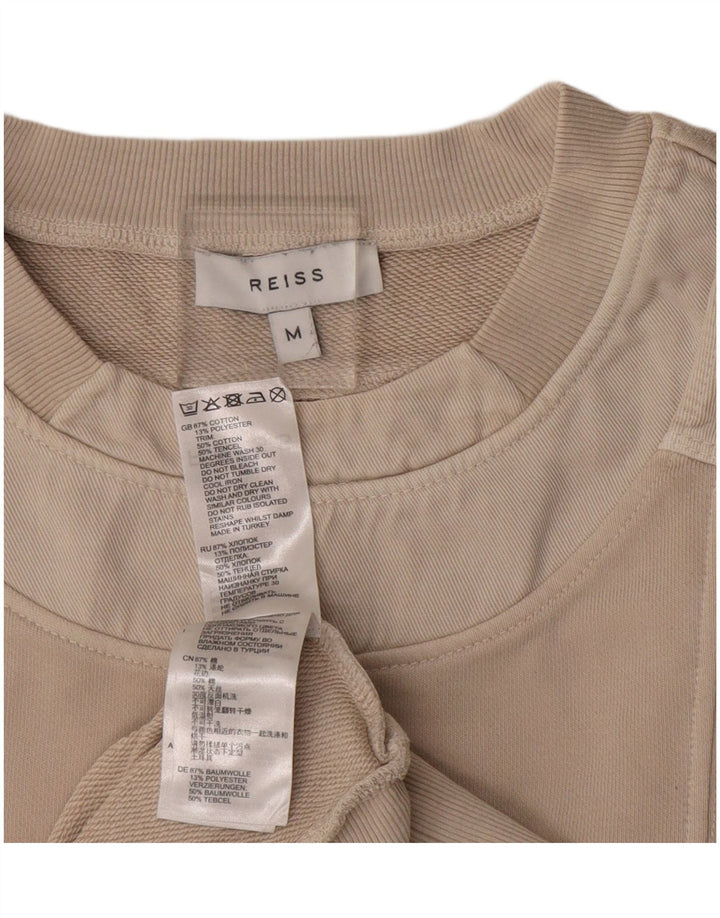 Γυναικείο φούτερ REISS Jumper UK 14 Βαμβακερό μεσαίο μπεζ