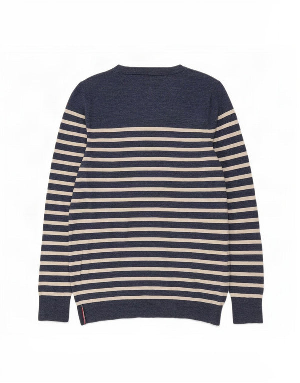 Ανδρικό πουλόβερ Tommy Hilfiger Boat Neck Jumper Medium Navy Blue ριγέ