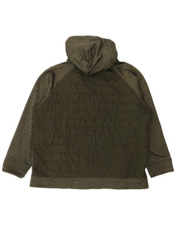 Ανδρικό μπουφάν Reebok με κουκούλα με επένδυση UK 46 3XL Green Flecked