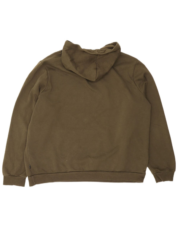 Ανδρικό γραφικό κουκούλα PUMA 2XL Χακί βαμβακερό