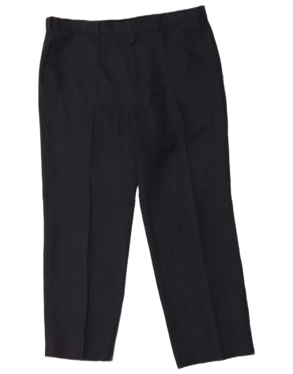 Marks & Spencer Ανδρικό ίσιο παντελόνι Chino W36 L29 Navy Blue Polyester