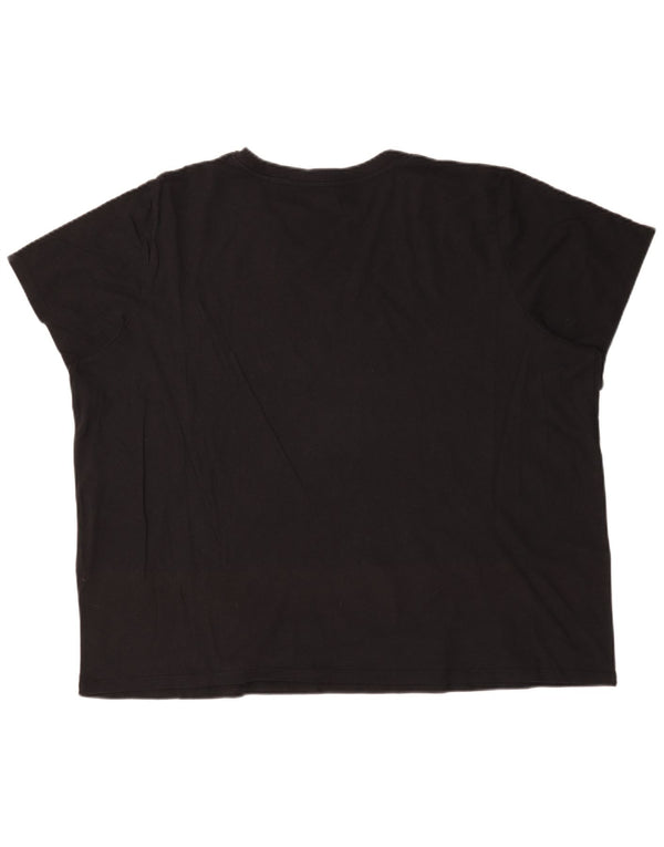 Γυναικείο μπλουζάκι Levi's Oversized Top UK 22 3XL μαύρο βαμβακερό