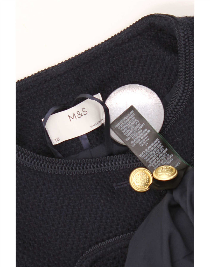 Marks & Spencer Γυναικείο πλεκτό μπουφάν Bolero UK 10 Small Navy Blue Polyester