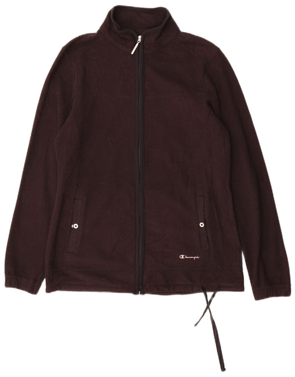 Champion Womens Fleece Jacket UK 12 Medium Black Polyester