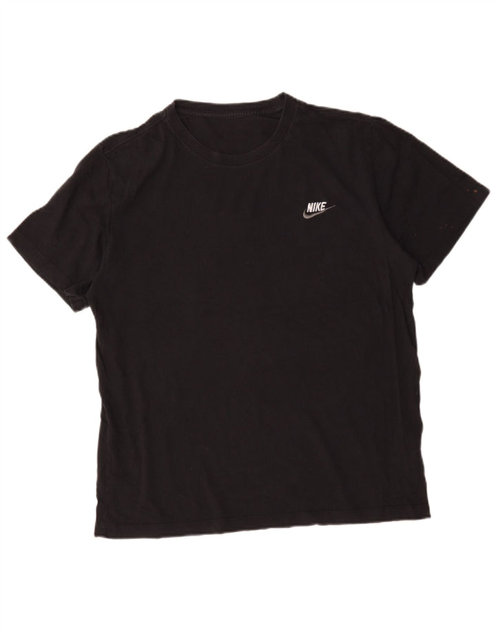 Ανδρικό μπλουζάκι Nike, μεγάλο μαύρο βαμβακερό