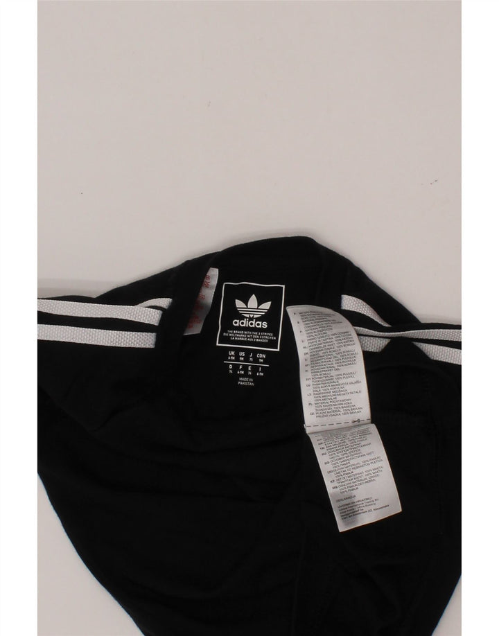 ADIDAS Baby Boys T-Shirt Top 6-9 Μηνών Μαύρο Βαμβακερό