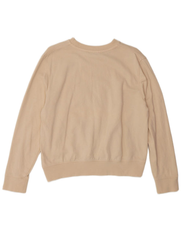 Calvin Klein Γυναικεία γραφικά υπερμεγέθη φούτερ Jumper UK 10 Small Beige