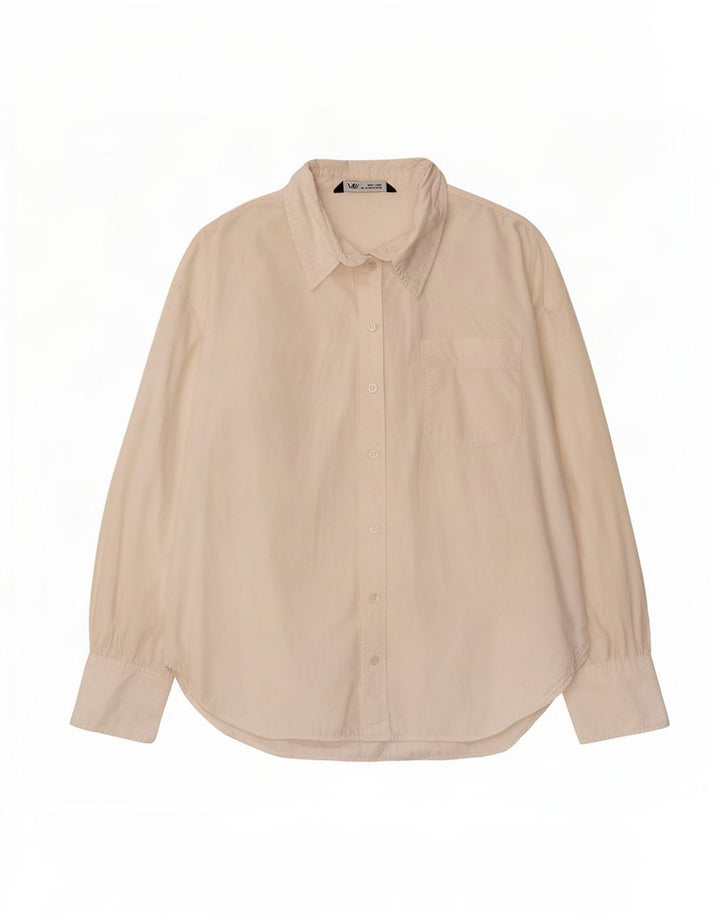 Zara Γυναικείο πουκάμισο Oversized UK 14 Μεσαίο λευκό βαμβακερό