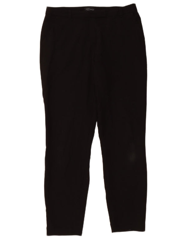 Topshop Γυναικείο Slim Suit Παντελόνι UK 10 Small W30 L28 Black Polyester