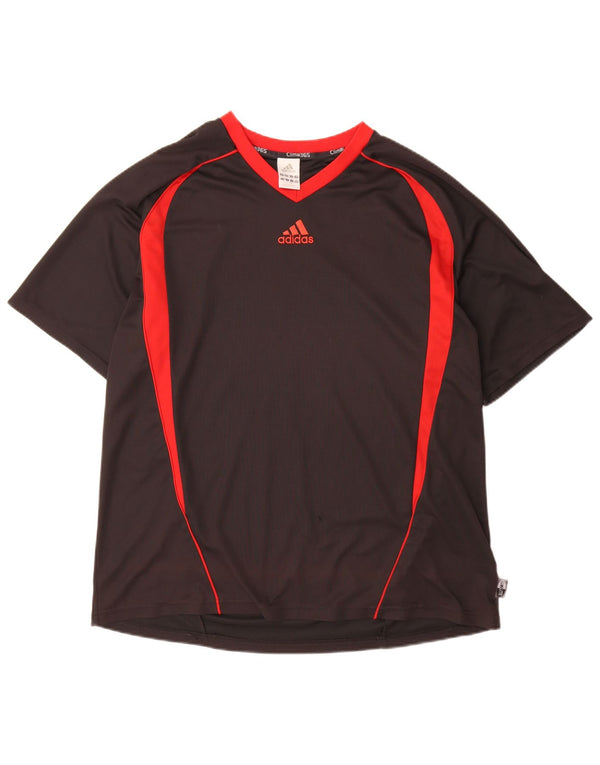 Ανδρικό T-Shirt Climalite Adidas Top XL Μαύρο Colourblock Πολυεστέρας