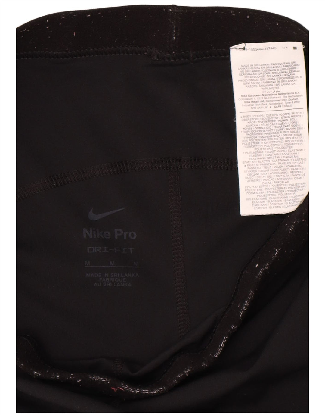 Γυναικεία κολάν Nike Dri Fit Graphic UK 12 Medium Black Polyester