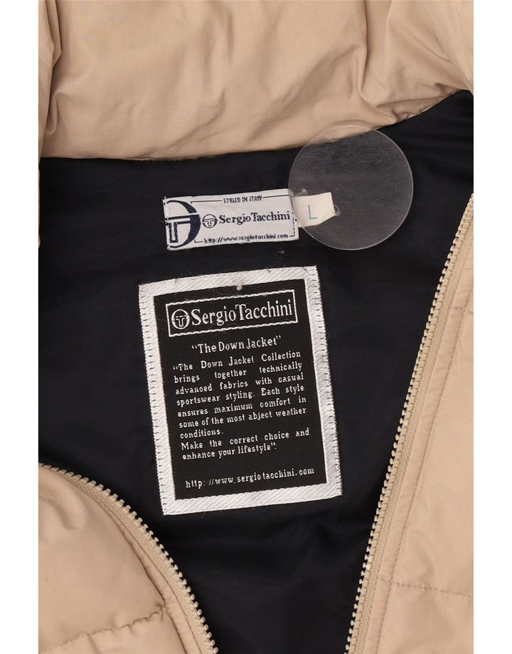 Sergio Tacchini Ανδρικό padded Gilet UK 40 Large Beige
