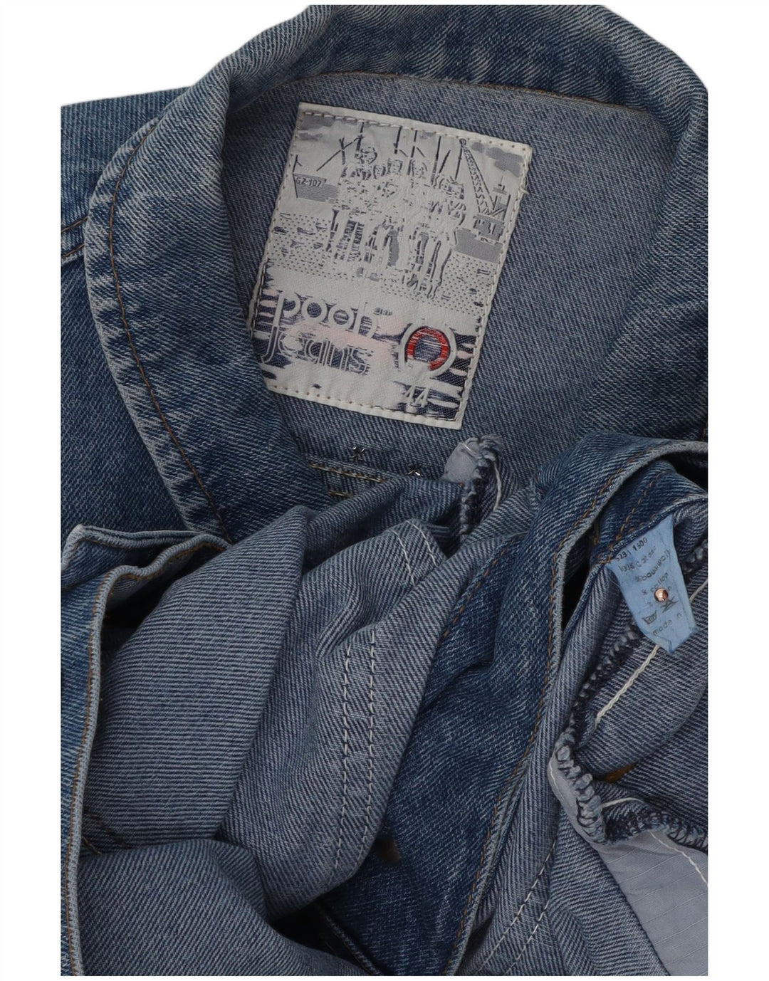 Pooh Γυναικείο Τζιν Μπουφάν EU 44 XL Μπλε Βαμβακερό