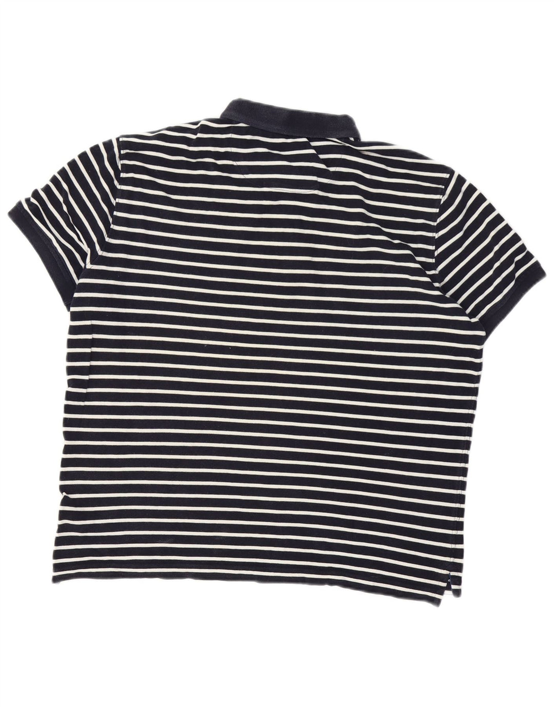 Ανδρικό μπλουζάκι πόλο Massimo Dutti Μεγάλο Navy Blue ριγέ