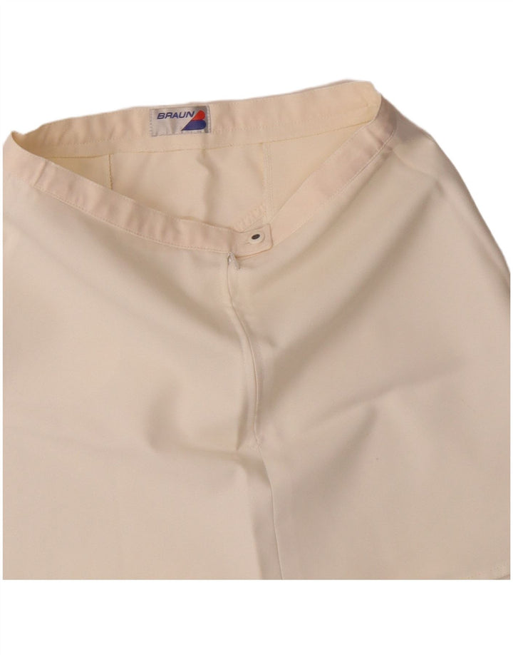 Vintage Γυναικεία Μίνι Ψηλόμεση Φούστα IT 46 Μεγάλη W26 Λευκή