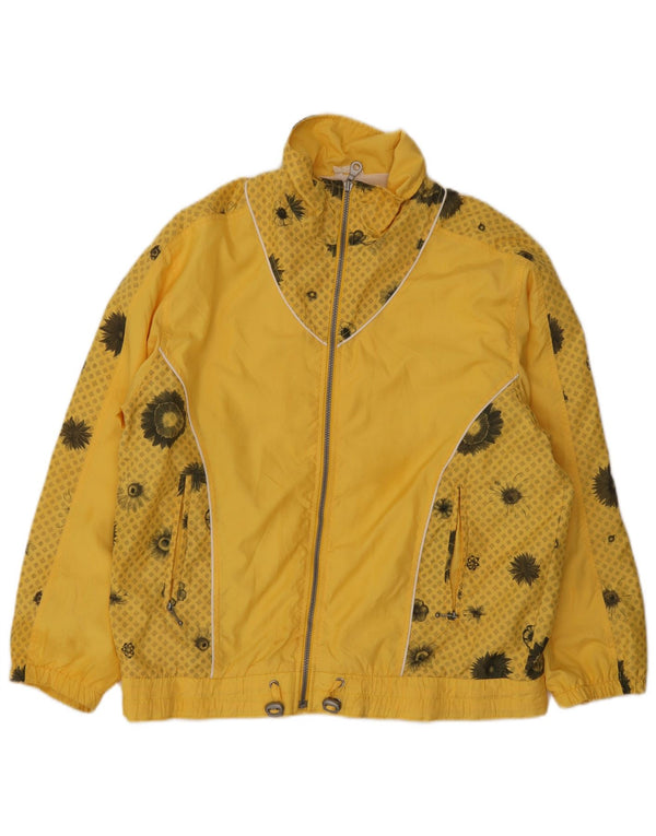 Hibernia Γυναικεία αθλητική φόρμα Top Jacket UK 18 XL Yellow Floral