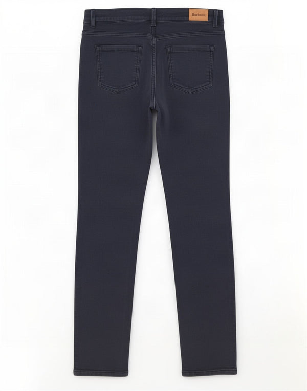 Barbour Γυναικείο Slim Casual Παντελόνι UK 14 Medium W30 L29 Navy Blue Cotton
