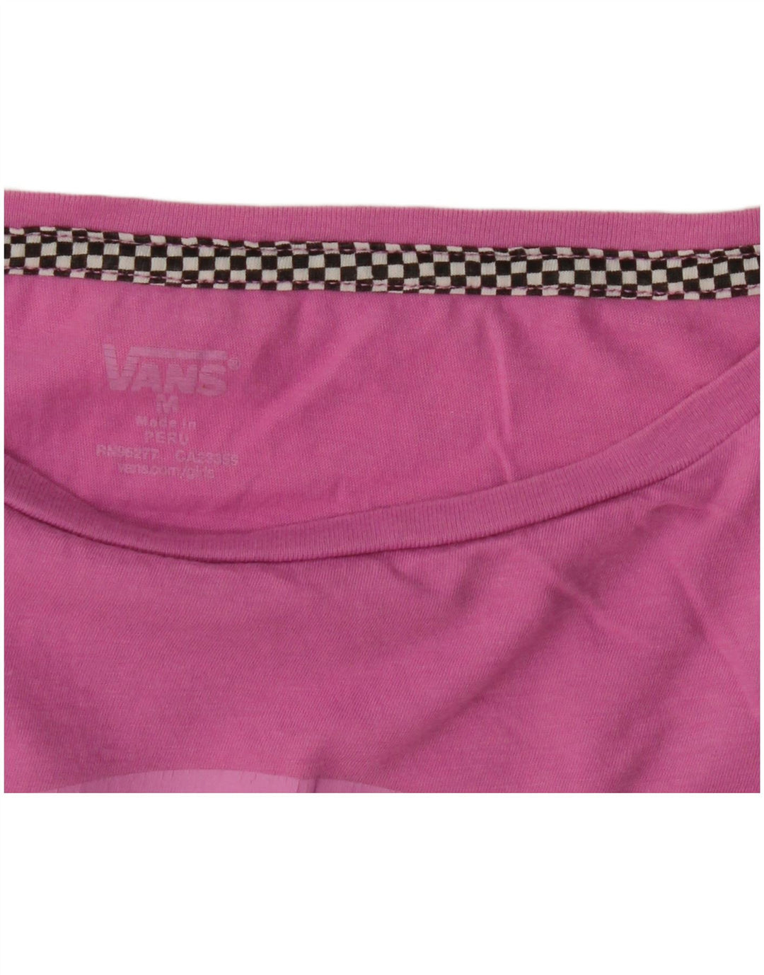 Vans Γυναικεία γραφικά T-Shirt Top UK 12 Medium Pink