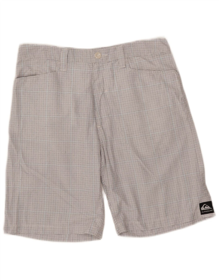 Ανδρικό σορτς Cargo Quiksilver W32 Large White Check Polyester