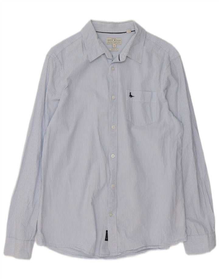 Jack Wills Ανδρικό πουκάμισο Classic Fit Βαμβακερό με μεσαίο μπλε ρίγες