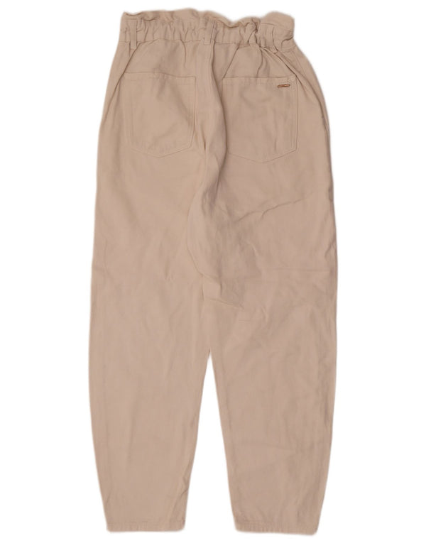 Zara γυναικείο ψηλόμεσο τζιν EU 38 Small W28 L25 Μπεζ βαμβακερό
