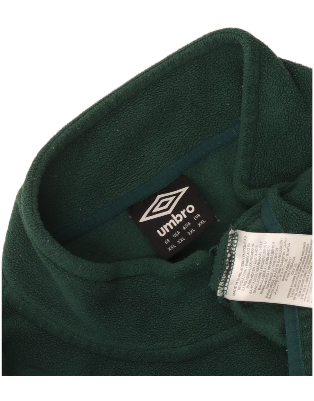 Umbro Ανδρικό φερμουάρ Fleece Jumper 2XL Πράσινο Πολυεστέρας