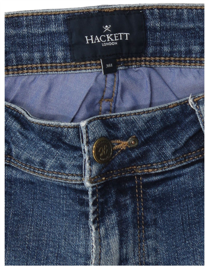 Ανδρικό τζιν Hackett Slim W36 L33 Μπλε βαμβακερό