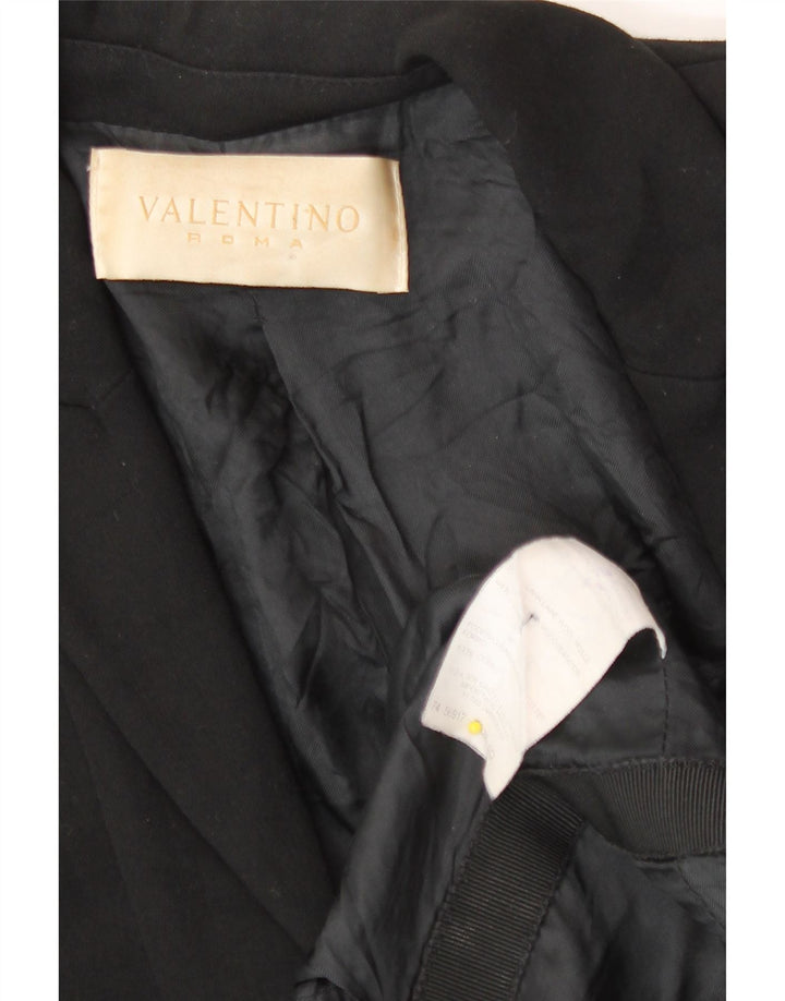 Valentino Γυναικείο μπουφάν Roma Open Blazer UK 4 XS μαύρο μαλλί