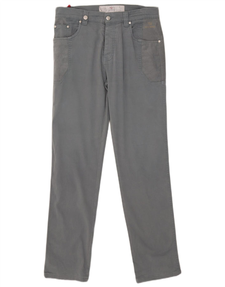 Nicwave Ανδρικό Slim Casual Παντελόνι IT 48 Medium W32 L32 Γκρι βαμβακερό