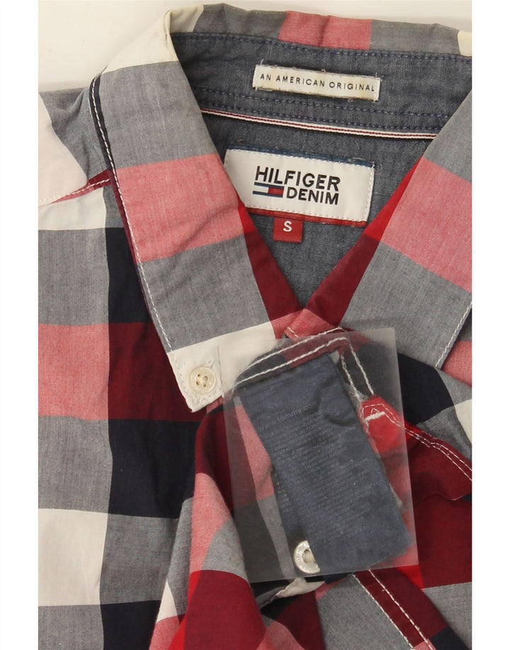 Ανδρικό πουκάμισο Tommy Hilfiger Μικρό πολύχρωμο βαμβακερό καρέ