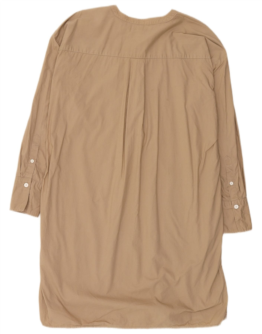 Tommy Hilfiger Γυναικείο πουκάμισο πουλόβερ μεγάλου μεγέθους UK 6 XS Μπεζ βαμβακερό