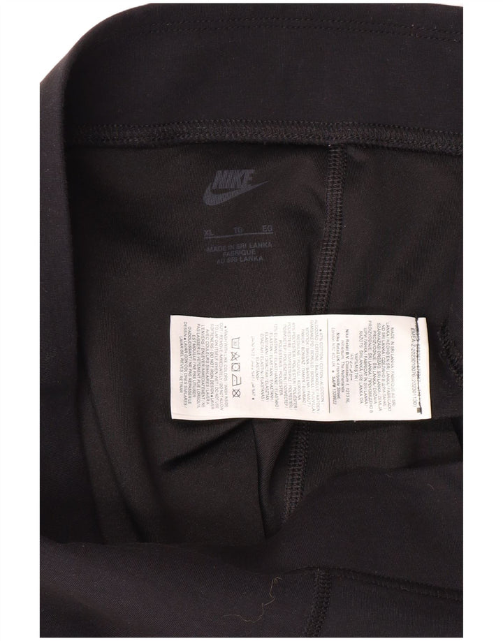 Γυναικείο γραφικό κολάν NIKE UK 18 XL Μαύρο βαμβακερό
