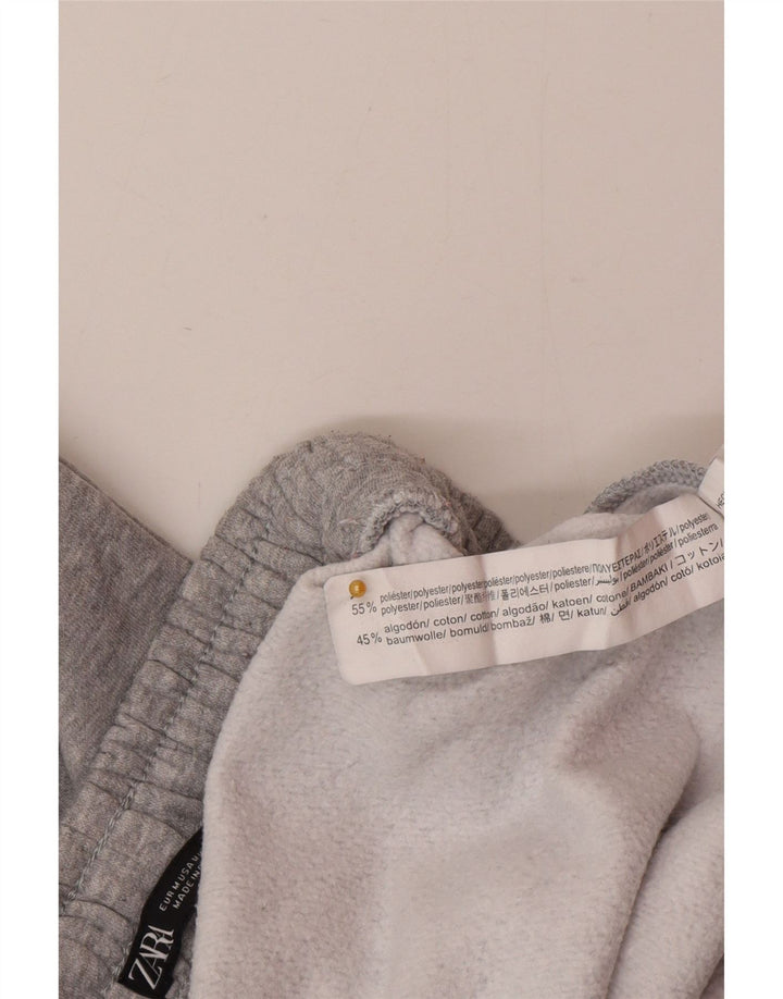 Zara γυναικεία αθλητική φόρμα παντελόνι Joggers UK 12 Medium Grey Flecked Polyester