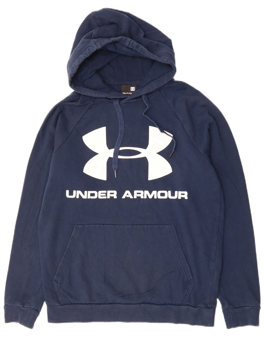 UNDER ARMOR Ανδρικό γραφικό κουκούλα, μικρό ναυτικό βαμβακερό