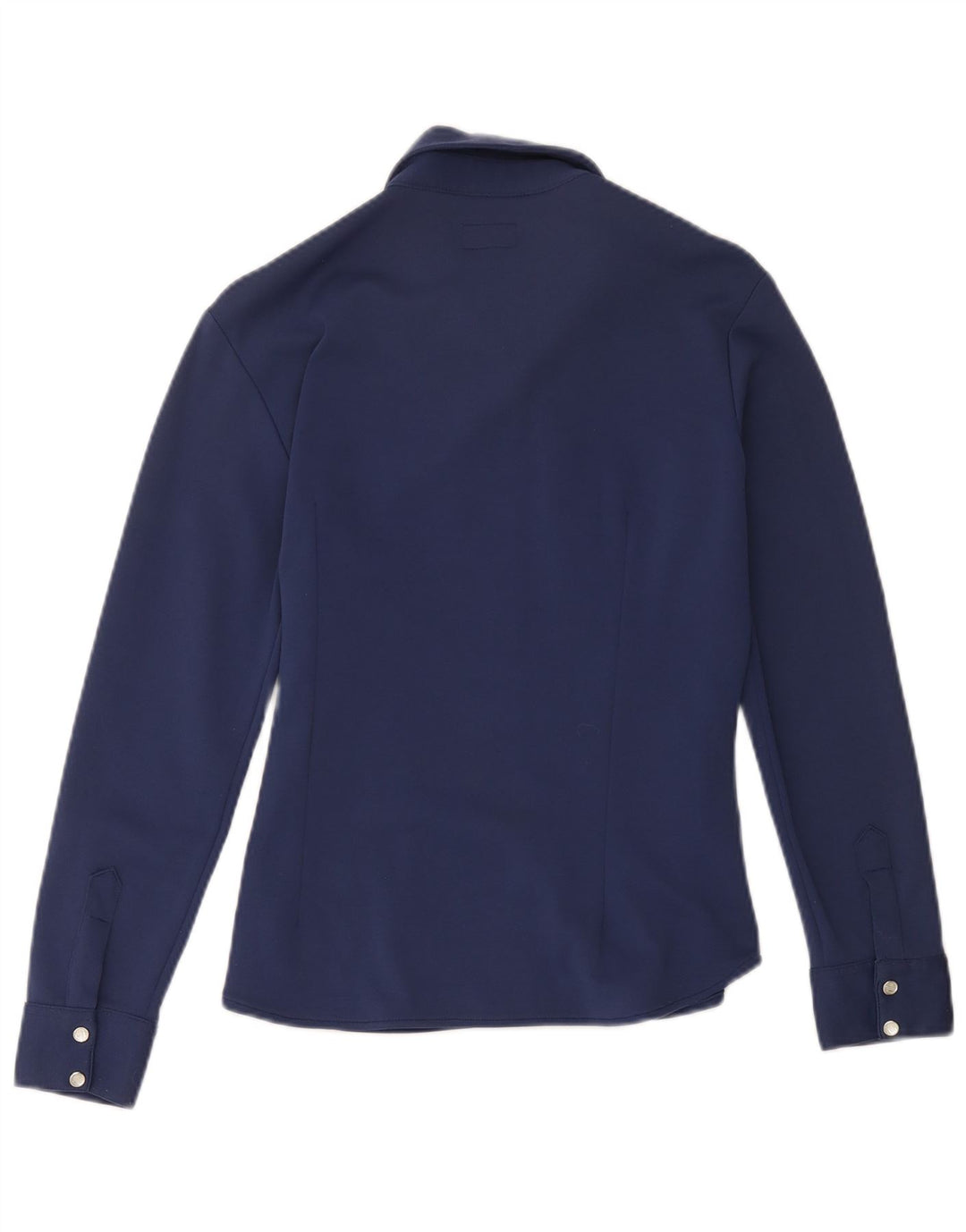 Casucci Γυναικείο πουκάμισο Μπλούζα UK 12 Medium Navy Blue Nylon