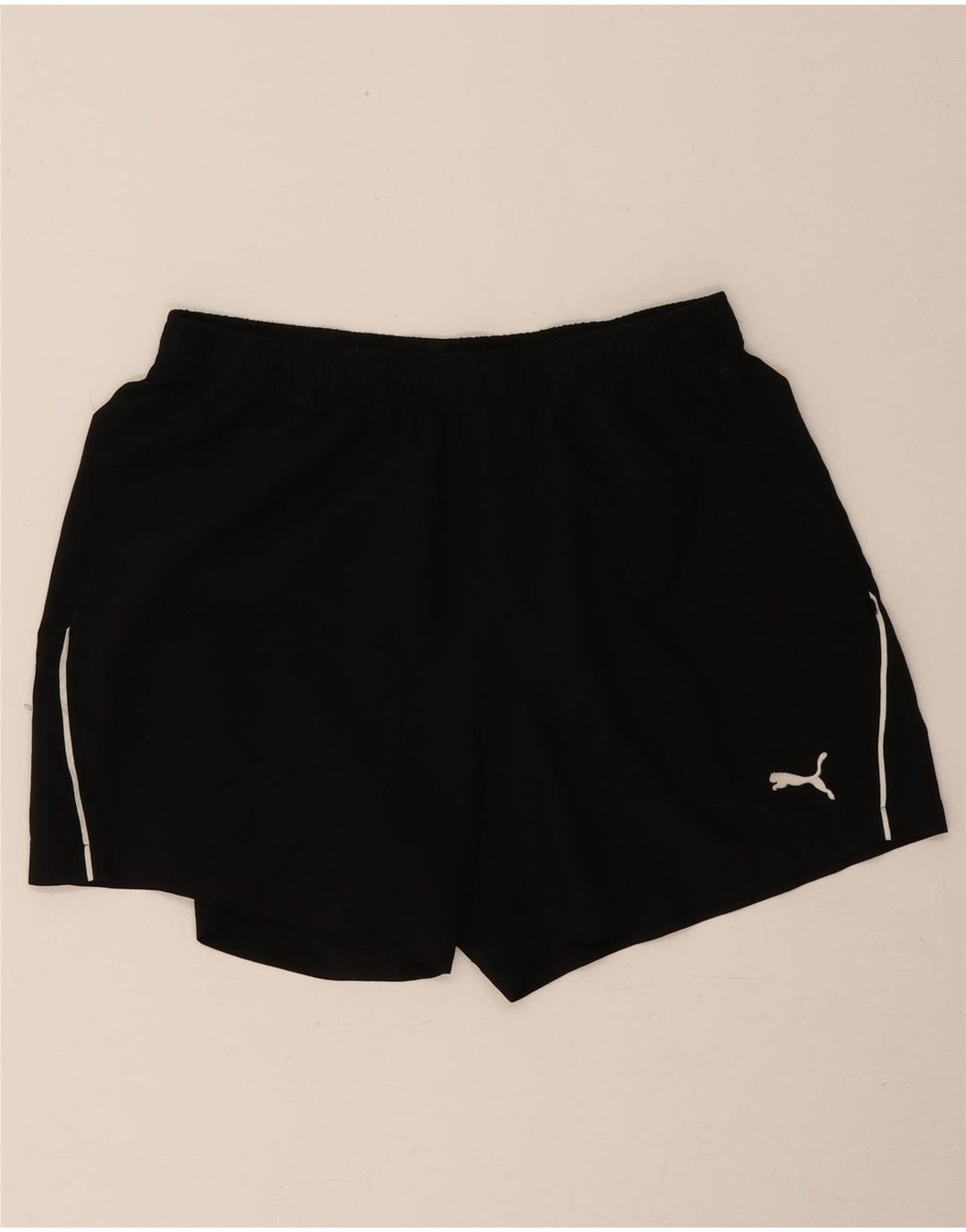 Ανδρικό αθλητικό σορτς PUMA μεγάλο μαύρο πολυεστέρα