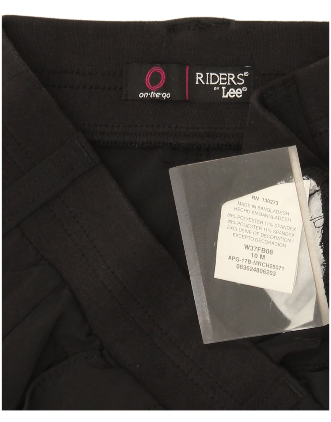 LEE Womens Riders Ψηλόμεσο σορτς Cargo US 10 Large W30 Μαύρο πολυεστέρα