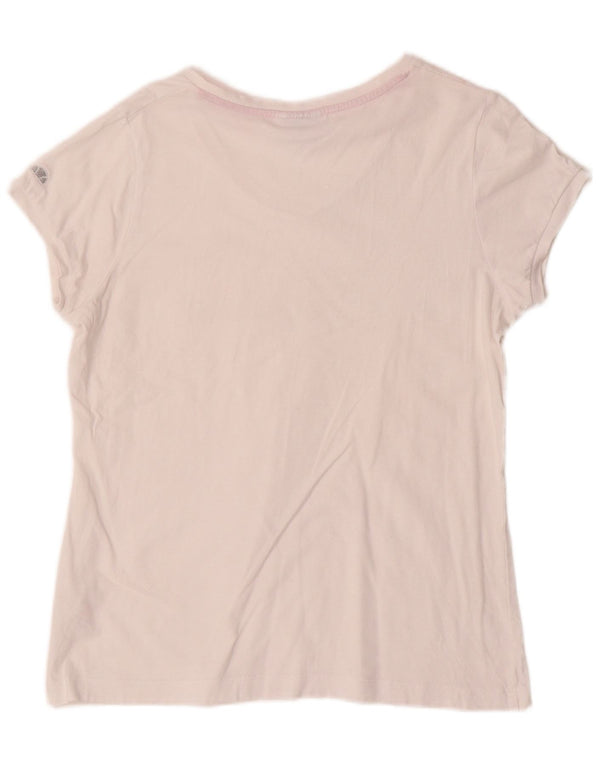 Γυναικείο γραφικό μπλουζάκι Ellesse Top UK 14 μεγάλο λευκό βαμβακερό