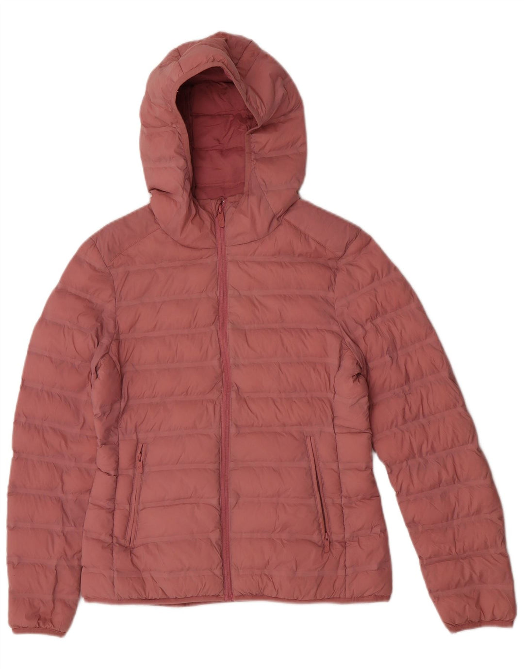 Marks & Spencer Γυναικείο μπουφάν με κουκούλα UK 10 Small Pink Polyamide