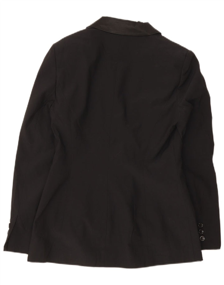 Oasis Γυναικείο σακάκι 1 κουμπιού Blazer UK 10 Small Black Acetate