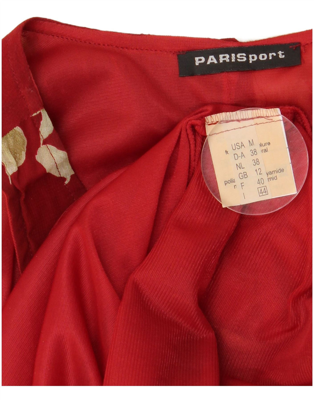 Παρίσι Γυναικείο Αμάνικο Maxi Φόρεμα UK 12 Medium Red Floral Viscose