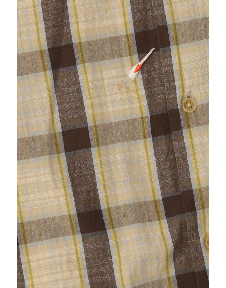 Ανδρικό πουκάμισο Marlboro Classics XL Beige Check Cotton